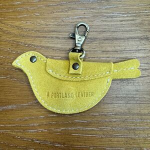HELLO YELLOW Portland Leather Mockingbird Pouch Purse Charm FAST SHIP